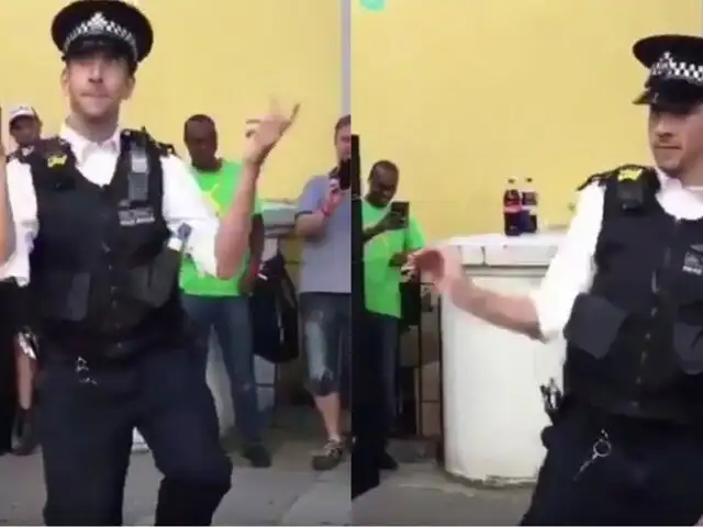Policía enloquece al público con hilarante baile en carnaval de Londres