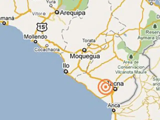 Sismo de magnitud 4.1 remeció esta tarde Tacna