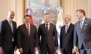 Presentan postulación de Argentina, Uruguay y Paraguay para el Mundial 2030