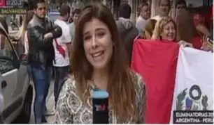 Periodista argentina cubre euforia de la hinchada peruana en barrio de Buenos Aires