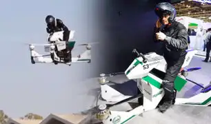 Dubái: policía presenta moto voladora para patrullar desde las alturas