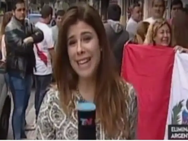 Periodista argentina cubre euforia de la hinchada peruana en barrio de Buenos Aires
