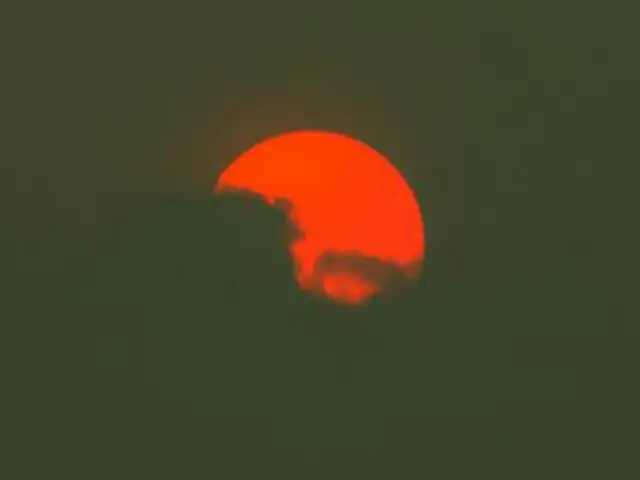 ‘Ofelia’: Un sol rojo aparece en el cielo durante la peor tormenta del Reino Unido