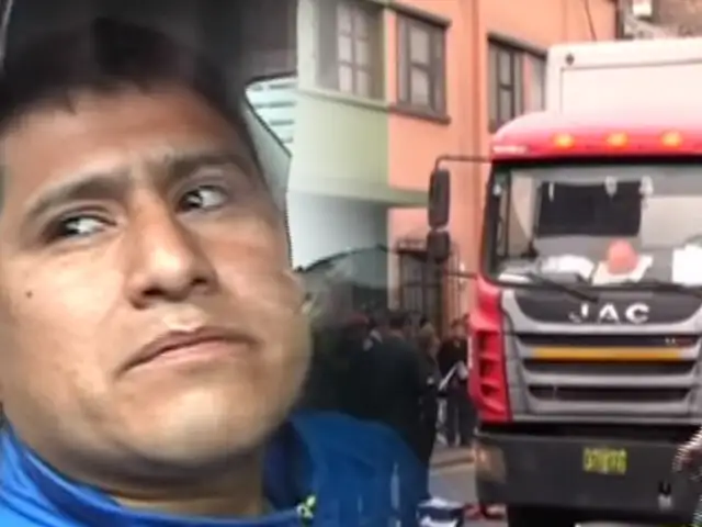 Centro de Lima: chofer de camión atropella a dos mujeres y una pierde la vida