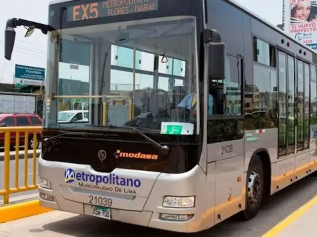 ATENCIÓN: Estos son los servicios del Metropolitano suspendidos por el feriado