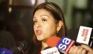 Karina Beteta pide a ministro Basombrío tomar medidas para combatir la delincuencia
