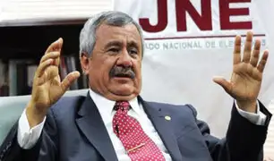 Ex presidente del JNE asegura que recibió presiones a favor de Julio Guzmán