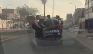 Carabayllo: vehículo de Serenazgo lleva a personas en la tolva
