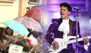 Fans de Bruno Mars hacen largas colas para recital en el Estadio Nacional
