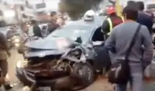 Surco: cuádruple choque deja una persona fallecida y varios heridos