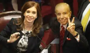 Argentina: Cristina Fernández de Kirchner y Carlos Menem juramentan como senadores