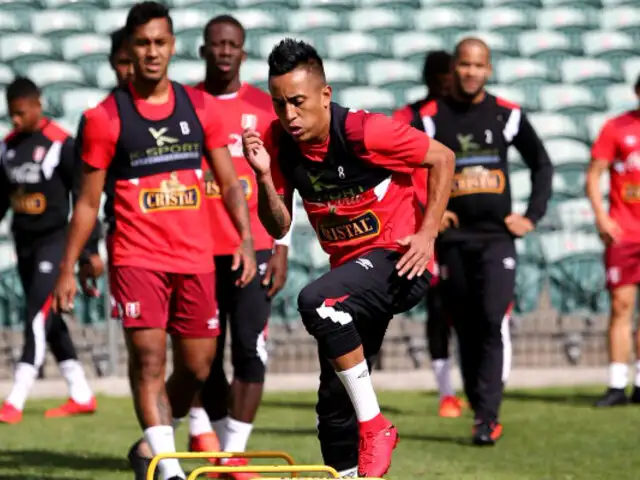 Selección Peruana realizó su último entrenamiento en Auckland
