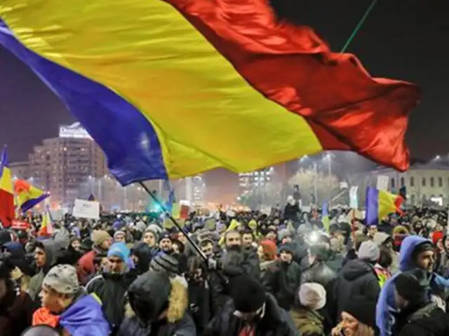 Se realiza protesta masiva anticorrupción en Rumanía