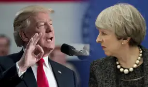 Donald Trump respondió a críticas de la primera ministra del Reino Unido