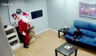 Sorpresa navideña: niños se encuentran con Papá Noel en divertida cámara oculta