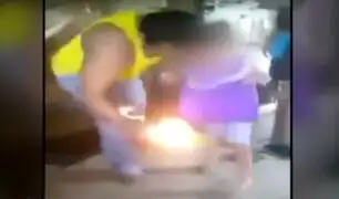 Piura: padre le quema los pies a su hija como castigo