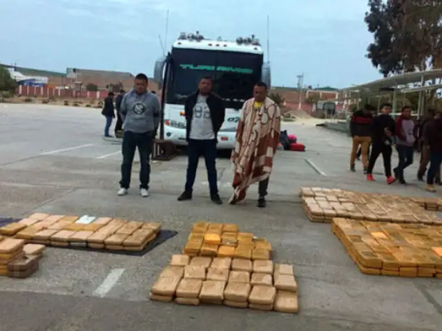 Piura: Encuentran  579 paquetes de droga en bus colombiano