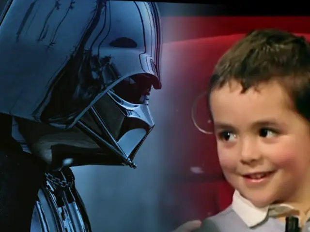 Observe la reacción de un grupo de niños al conocer a Darth Vader