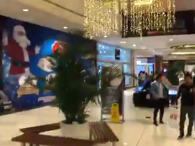 Incidente provocó pánico en centro comercial de San Juan de Miraflores
