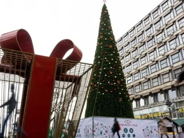 Indignación por árbol de Navidad de 98 mil dólares instalado en centro de la ciudad