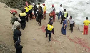 Pasamayo: marea complicó labores de rescate de los cuerpos