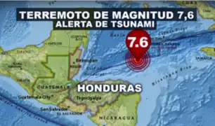 Honduras: se registró fuerte sismo de 7.6 grados