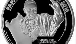 BCR acuña medalla para conmemorar visita del papa Francisco