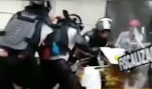 Cercado de Lima: serenos intervienen violentamente a ambulante que estaba con su pequeño hijo