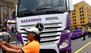 Presentan el Nazareno Móvil: vehículo que llevará al Señor de los Milagros a Las Palmas