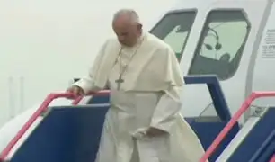 Papa Francisco llegó al Perú a las 4 y 30 de la tarde desde la ciudad de Iquique