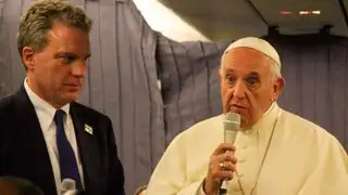 Papa Francisco habló del Sodalicio en el vuelo de regreso al Vaticano