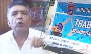 Alcalde de Chiclayo responde sobre retiro de su nombre en paneles de obras