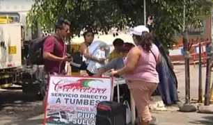 Tumbes: transportistas suben pasajes por venezolanos que quieren viajar