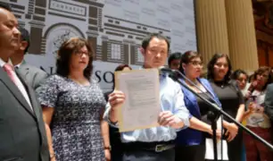 Bloque liderado por Kenji Fujimori presenta acuerdo de gobernabilidad