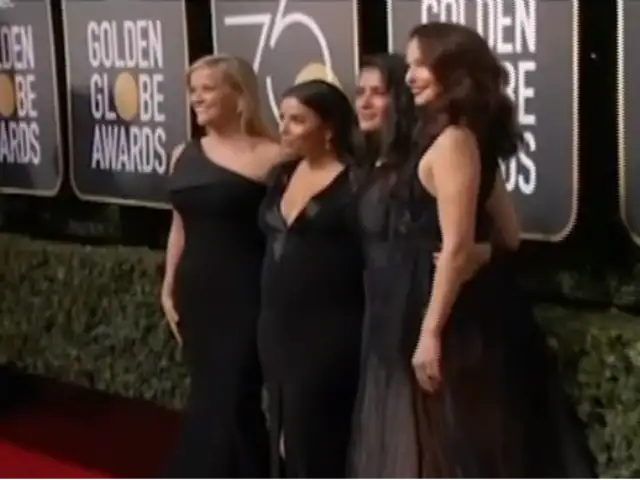 Golden Globe: actrices se visten de negro en protesta por acoso sexual