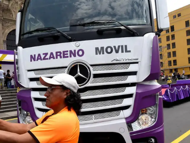 Presentan el Nazareno Móvil: vehículo que llevará al Señor de los Milagros a Las Palmas