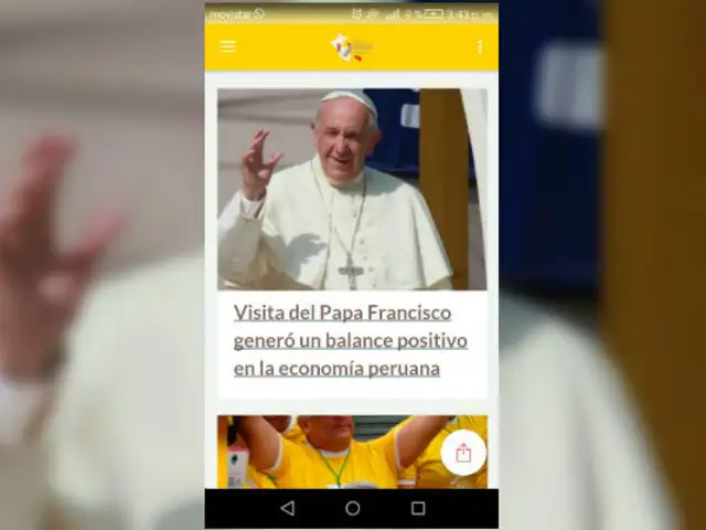El papa en Perú: Aplicación de Panamericana Televisión marcó un precedente en visita del Sumo Pontífice