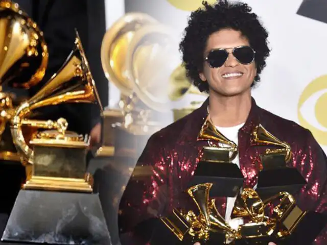 El talento de Bruno Mars arrasa en la gala de los premios Grammy 2018