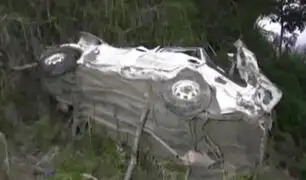 Cajamarca: cuatro muertos deja voladura de auto en abismo