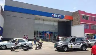 Ladrones fuertemente armados asaltan agencia bancaria en el Callao