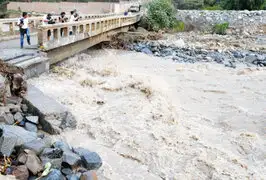 Se eleva caudal del río Rímac tras intensa llovizna de las últimas horas