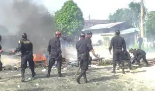 Iquitos: se registró violento enfrentamiento entre invasores y la policía