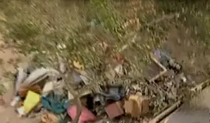 Vecinos mortificados por desmonte en calle de Surco