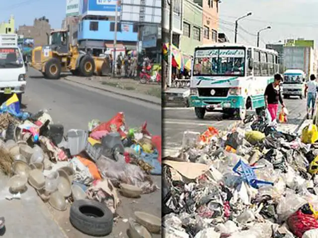 Trujillo: acumulación de basura y desmonte invaden calles y avenidas