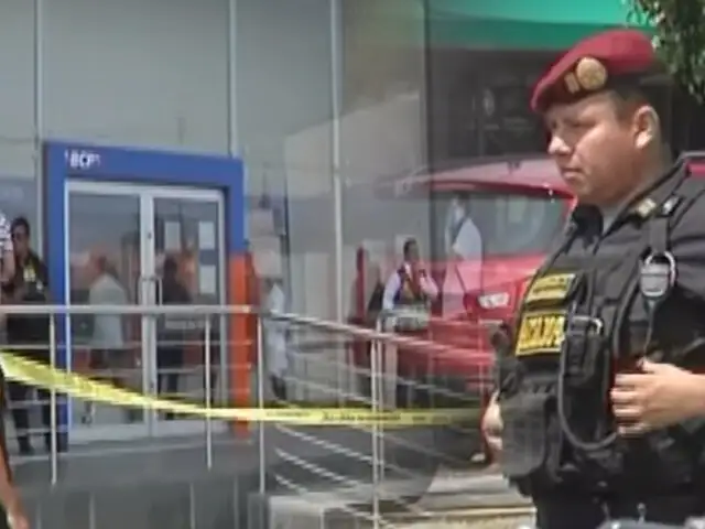 Callao: delincuentes asaltan agencia bancaria en la avenida Colonial