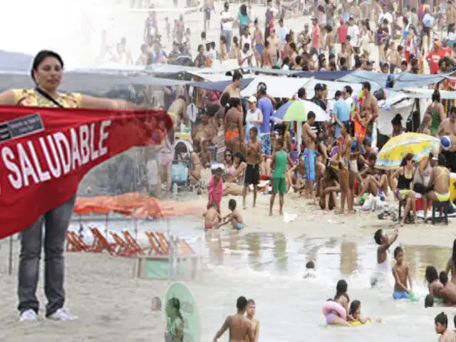 Según Digesa, 28 playas limeñas son no aptas para bañistas