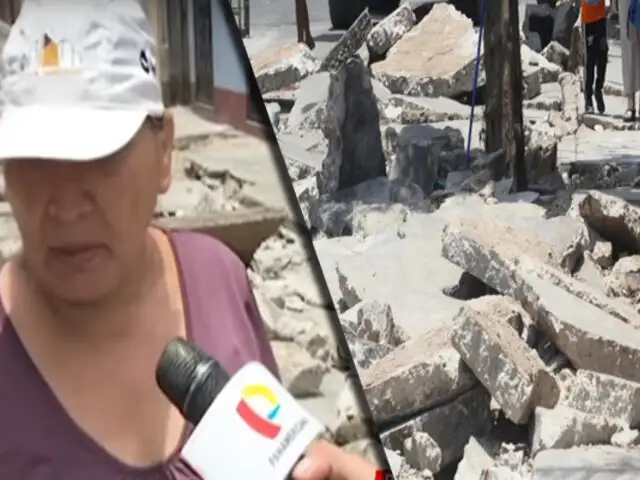 Barranco: vecinos consternados por pistas rotas producto de obras inconclusas