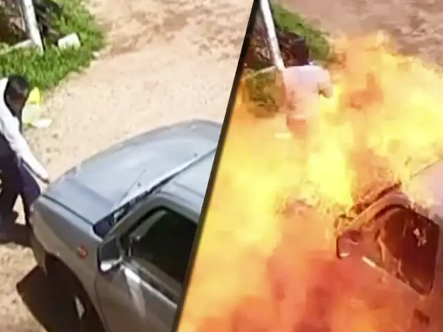 Cusco: sujeto prende fuego a la camioneta de su expareja por despecho