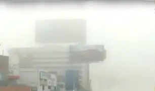Lima amaneció con densa neblina en varios distritos