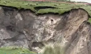 Junín: enorme agujero aparece sobre la tierra